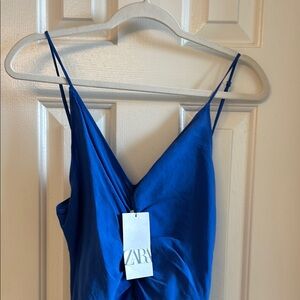Zara Royal Blue Slip Dress